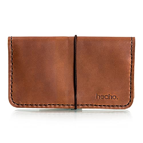 hecho. Tabakbeutel 2020" (Blättchenfach: 1x kurz & 1x lang) inkl. praktischem Reißverschlussfach - Handgefertigt, Leder & Fair-Trade (Tabaktasche Tabaketui) von hecho.