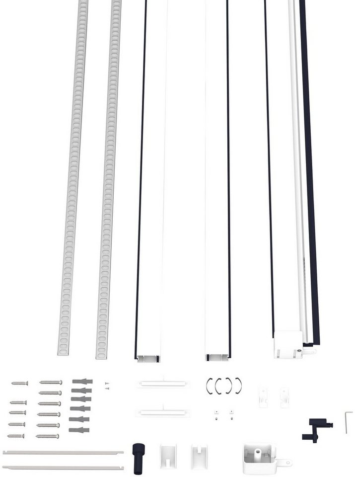 Insektenschutzrollo SMART, hecht international, transparent, verschraubt, für Fenster, weiß/anthrazit, BxH: 130x160 cm von hecht international