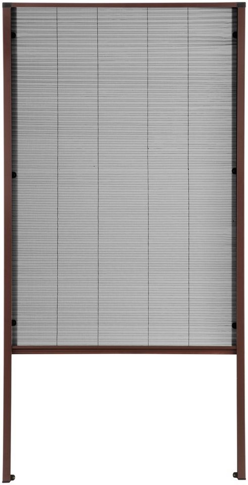 Insektenschutzrollo für Dachfenster, hecht international, transparent, verschraubt, braun/anthrazit, BxH: 80x160 cm von hecht international