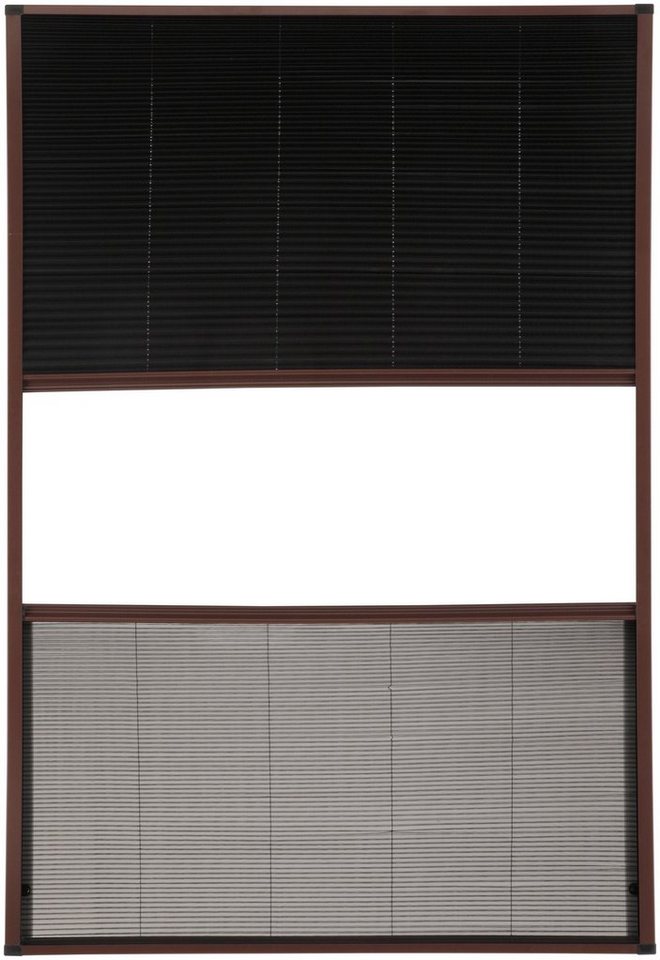 Insektenschutzrollo für Dachfenster, hecht international, transparent, verschraubt, mit Plissee, BxH: 110x160 cm von hecht international