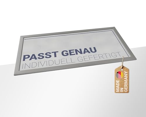 Kellerschachtabdeckung Lichtschachtabdeckung nach Maß - Profiqualität, Made in Germany, robuste Aluminium-Profile, V2A Edelstahl-Gewebe, kratzfeste Oberfläche (Hellgrau, 100 x 40 cm) von hecht international