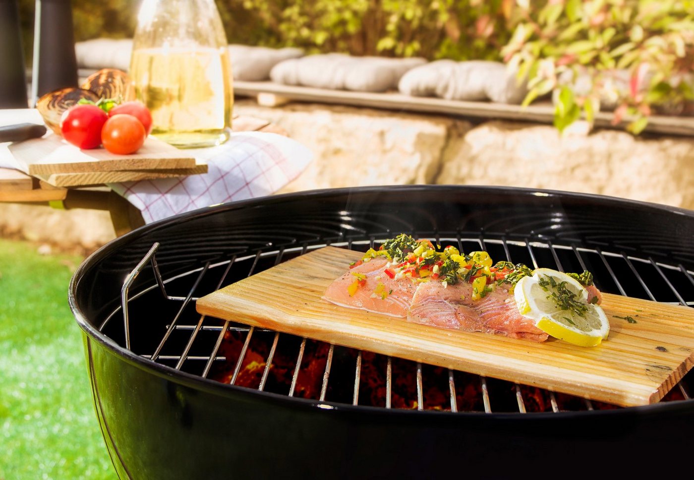 hecht international Grillplatte, 2er Set aus Zedernholz hecht international Grillplatte, 2er Set aus Zedernholz von hecht international