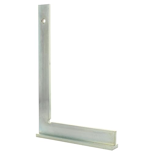 hedue® Schlosserwinkel mit Anschlag - Winkel Anschlagwinkel aus verzinktem Stahl, rechter Winkel Werkzeug 600 mm x 330 mm von hedue