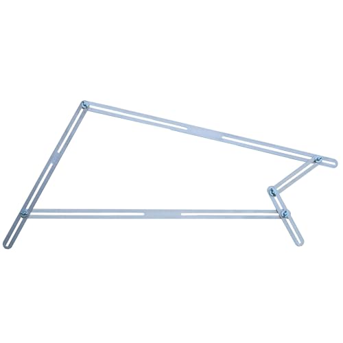 hedue® Winkelschablone Treppe T512 - Treppenlehre mit 48 Aluschienen, Treppenwinkelschablone, Treppenschablone zum Übertragen von vieleckigen Konturen von Hedue