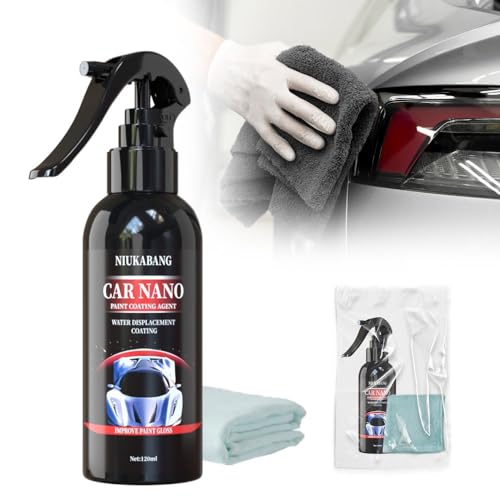 3 IN 1 Hochleistungs Schnellauto Beschichtungsspray, 2024 Neuest High Protection Fast Coated Car Nano Spray, Prämie Nano Spray Auto zum Autolack Kratzer Entfernen und Autopolitur (120ML, 1 stück) von heepqy