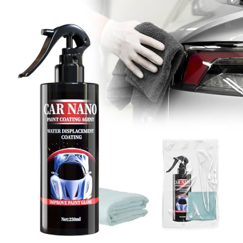 3 IN 1 Hochleistungs Schnellauto Beschichtungsspray, 2024 Neuest High Protection Fast Coated Car Nano Spray, Prämie Nano Spray Auto zum Autolack Kratzer Entfernen und Autopolitur (250ML, 1 stück) von heepqy