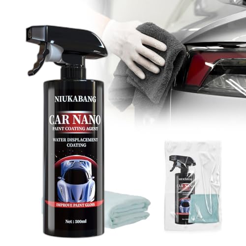 3 IN 1 Hochleistungs Schnellauto Beschichtungsspray, 2024 Neuest High Protection Fast Coated Car Nano Spray, Prämie Nano Spray Auto zum Autolack Kratzer Entfernen und Autopolitur (500ML, 1 stück) von heepqy