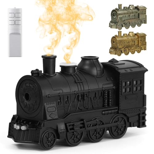 Nostalgischer Zug in Form eines Duftbefeuchters, 2024 Neuest luftbefeuchter, Fragrance Humidifier Aroma Diffuser Vernebler, Raumbefeuchter für Pflanzen, Air, Schlafzimmer (Schwarz) von heepqy