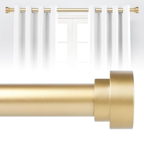 Goldene Gardinenstangen für Fenster, 71.1 cm bis 121.9 cm, 2.5 cm Durchmesser, robuste Gardinenstangen, verstellbare Gardinenstange, Teleskop-Fenstervorhangstange 45.7–11 4.3 cm Messing, Gold Goldene Gardinenstangen für Fenster, 71.1 cm bis 121.9 cm, 2.5 cm Durchmesser, robuste Gardinenstangen, verstellbare Gardinenstange, Teleskop-Fenstervorhangstange 45.7–11 4.3 cm Messing, Gold von hei! dear