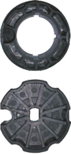 h Adapter-Set, 78 mm Rundwelle, für Motoren mit Ø 45 mm (1 ST) von heicko