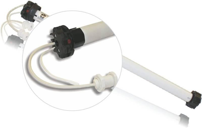 h Rollladenmotor AKKU-Motor, 13 Nm mit Adapter für 40/60 mm 8-Kantwelle, BI, Akku-Motor zur Altbausanierung oder Modernisierung ohne Kabelverlegung von h