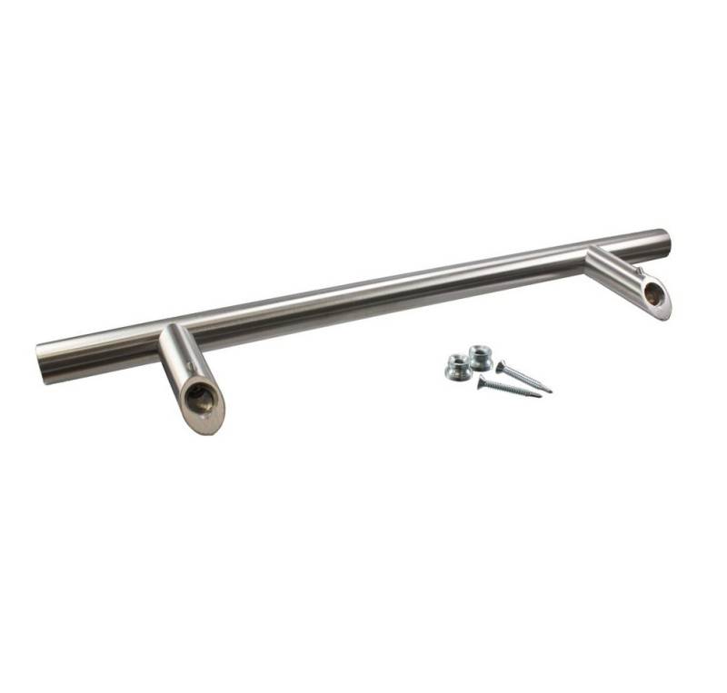 heicko e-ast GmbH Stoßgriff Haustürgriff Edelstahl "Vanessa", Stoßgriff mit 45° Stützen Ø 30 mm von heicko e-ast GmbH
