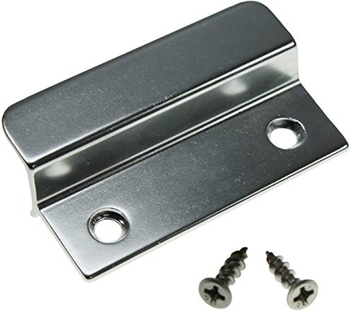 Aluminium Balkontürgriff, silber F1, inkl. Schrauben 66x40x2,7 mm (1 ST) von heicko