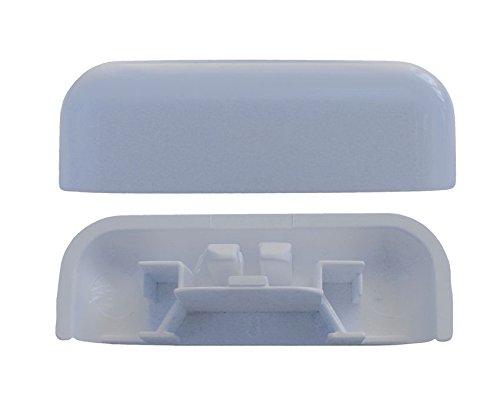 Wasserschlitzkappe soft edge, weißaluminium, ähnlich RAL 9006 28-30x5 mm (100 ST) von heicko