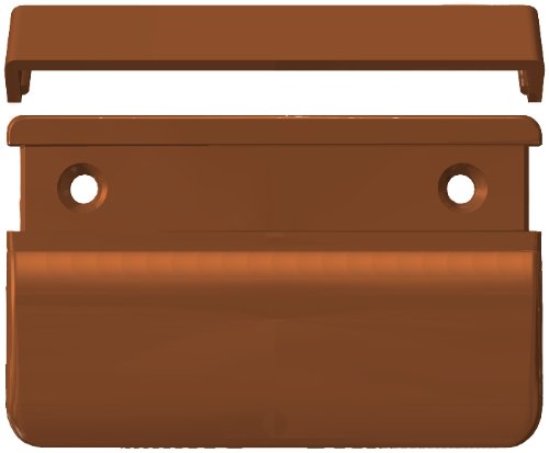 heicko Balkontürgriff Kunststoff, eckig, ockerbraun RAL 8001 70x50x12 mm (10 ST) von heicko