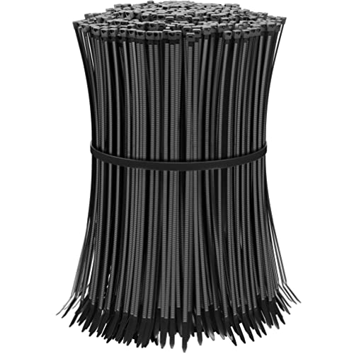 HeiKab 1000 Kabelbinder 160 x 2,5 mm - UV-Beständig - Mindestzugfestigkeit 80 N / 8,1 kg - Schwarz - von HeiGroup
