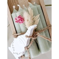 Wichtelgeschenk , 5 Wunderschöne Kleine Stabkerzen von heikehandmade1