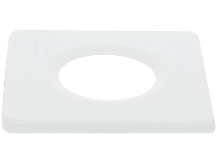 Dotlux Zierring für MULTISCREW eckig weiß matt - 80 x 80 x 5 mm von heima24