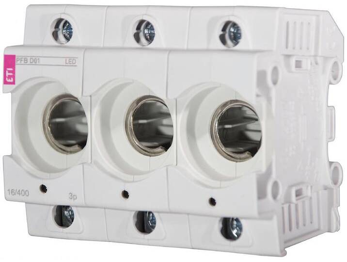 ETI Neozed D01 Sicherungssockel 3-polig mit LED, PFB D01 3p LED, REG von heima24