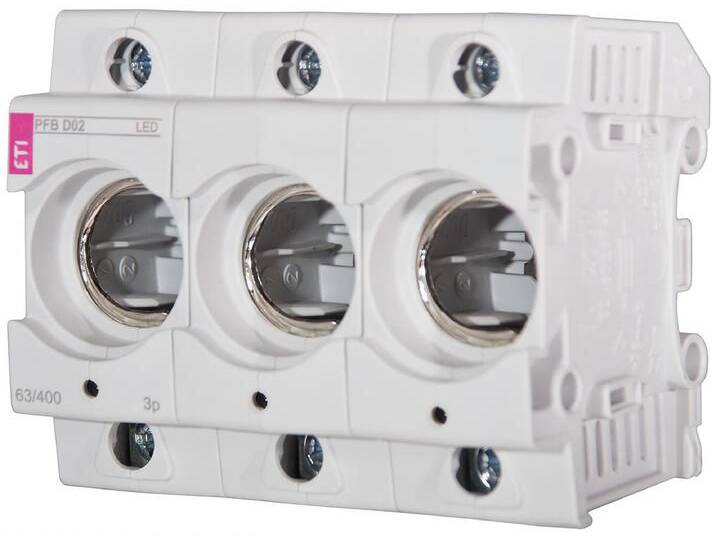 ETI Neozed D02 Sicherungssockel 3-polig mit LED, PFB D02 3p LED, REG von heima24