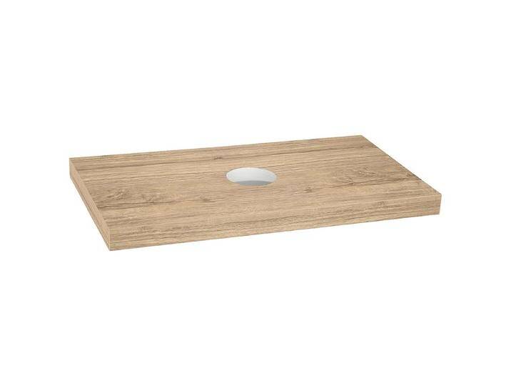 Konsole Blata Asteiche, mit Bohrung, mit Halterung, 900 x 56 x 510 mm - 93 158 77 von heima24