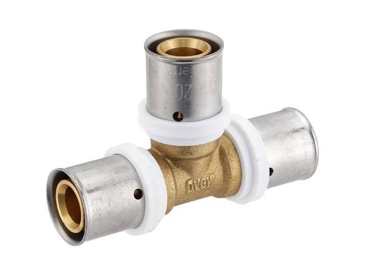 Pressfitting-T-Stück. 20 x 2,0 - 20 x 2,0 - 20 x 2,0mm für MV-Rohr von heima24