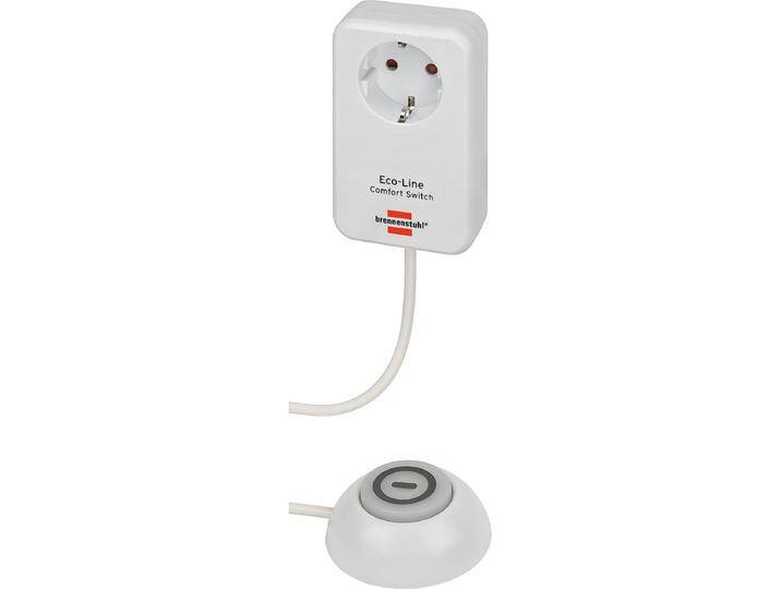 Schaltbare Steckdose Eco-Line Comfort Switch Adapter - mit Fußschalter - 1,5 m von heima24