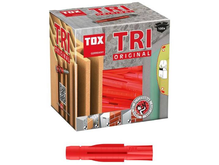 TOX Allzweckdübel Tri 8 x 51 mm - 100 Stück - 010100111 von heima24