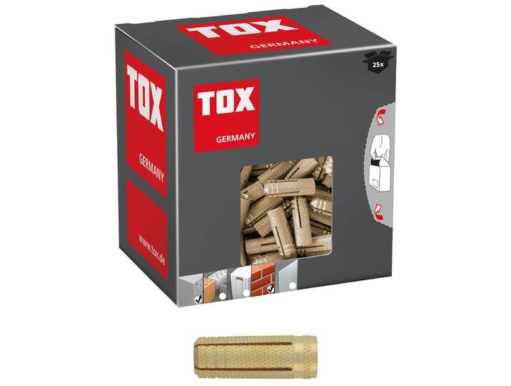 TOX Messing-Spreizdübel Metrix M10 x 32 mm Kleinpack - 25 Stück - 026100151 von heima24