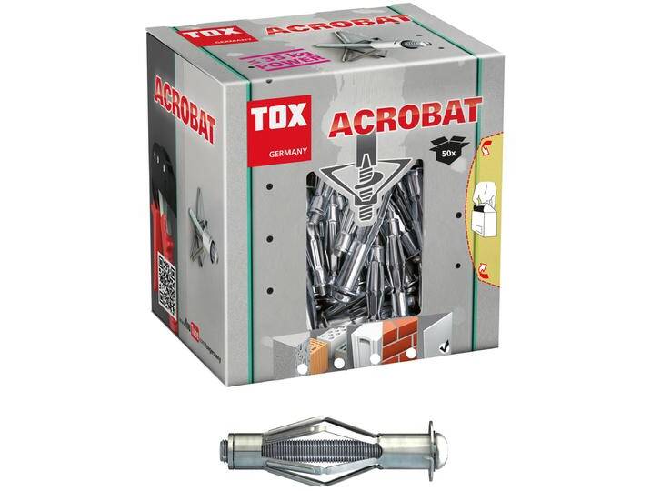 TOX Metall-Hohlraumdübel Acrobat M5 x 52 mm - 50 Stück - 035101071 von heima24
