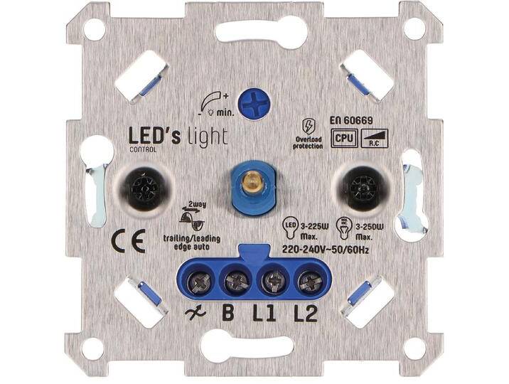 Universal Dimmer 3 - 250W Halogen-/LED-Lampen Wechselschaltung von heima24