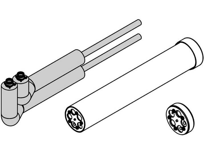 Viessmann Anschluss-Set für Konsole für Bodenmontage über Erdniveau - mit Wärmedämmung - ZK06018 von heima24