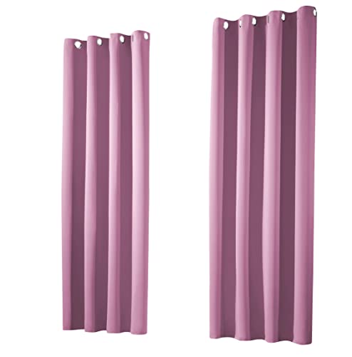 heimtexland ® 1 Paar Thermo- Verdunklungsgardinen Ösenschal Vorhänge Verdunkelnd Isolierend Blickdicht Verdunkelungsvorhänge HxB 245x135 Mauve Typ139 heimtexland ® 1 Paar Thermo- Verdunklungsgardinen Ösenschal Vorhänge Verdunkelnd Isolierend Blickdicht Verdunkelungsvorhänge HxB 245x135 Mauve Typ139 von heimtexland