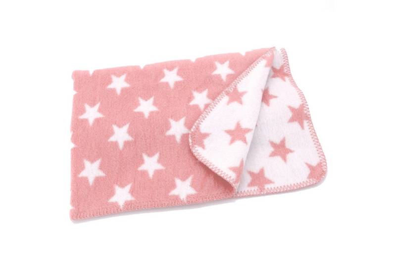 Babydecke Baby Kuscheldecke Sterne weiche Decke Babyzimmer, heimtexland, 75x100 I Kinderwagen Decke I Sterne I Geschenk Geburt Taufe von heimtexland