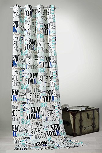 heimtexland Gardine Ösenschal Urban Chic New York City in Natur HxB 245x140 cm - Dekoschal in weichfliesender Top Qualität für sehr schönen Fall ...auspacken, aufhängen, fertig! Vorhang Typ228 heimtexland Gardine Ösenschal Urban Chic New York City in Natur HxB 245x140 cm - Dekoschal in weichfliesender Top Qualität für sehr schönen Fall ...auspacken, aufhängen, fertig! Vorhang Typ228 von heimtexland