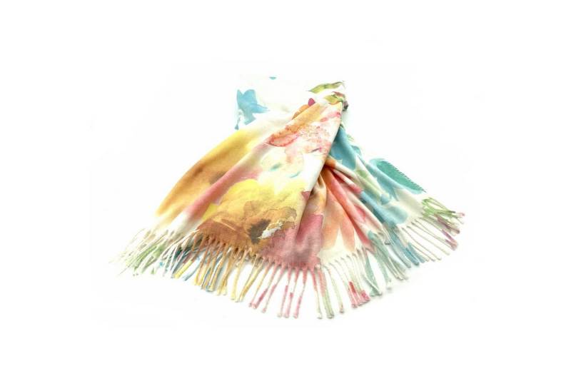 Wohndecke Hochwertige Fransen Kuscheldecke Flowers Garten, heimtexland, Natur Sofadecke Aquarell Pastell Blumen - weich, fusselfrei von heimtexland