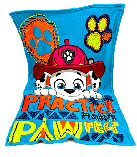 heimtexland ® Kuscheldecke super weiche Kinderdecke 100x140 Paw Patrol Flanell Decke Kinder Wohndecke Typ842 Marshall von heimtexland