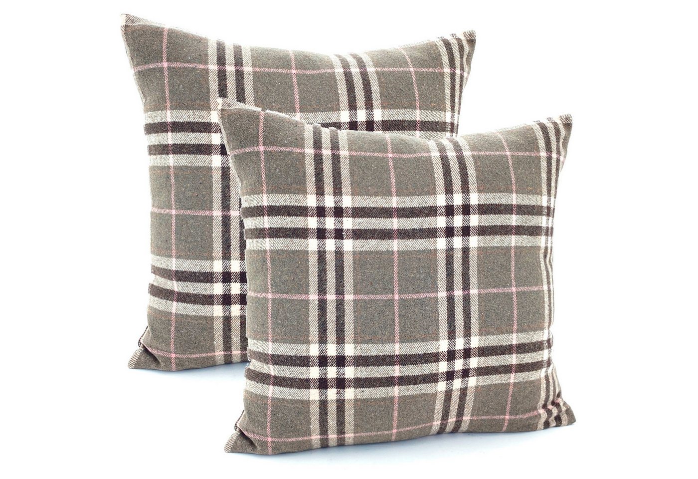 heimtexland Dekokissen 2er Set Kissenhülle Tartan kariert Schottenkaro, verdeckter Reißverschluß heimtexland Dekokissen 2er Set Kissenhülle Tartan kariert Schottenkaro, verdeckter Reißverschluß von heimtexland