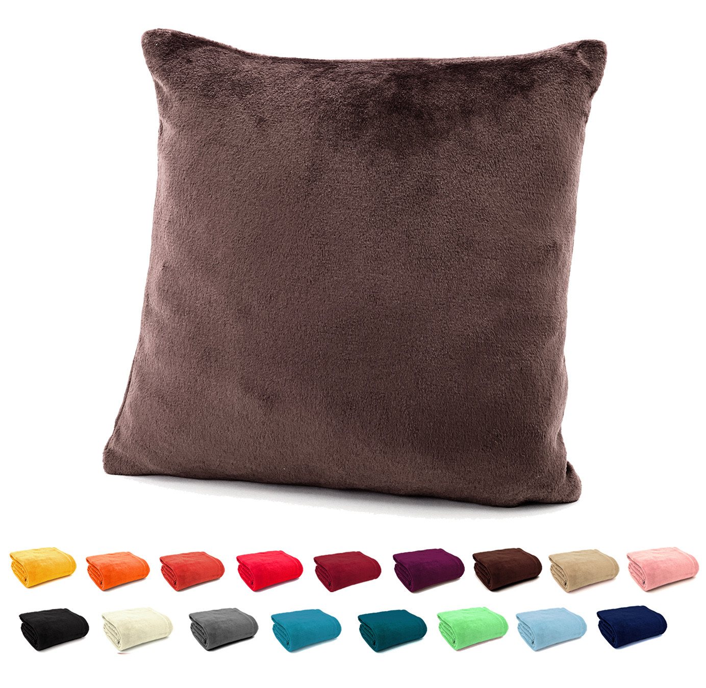 heimtexland Dekokissen Flanell Soft Kuschelkissen Plüsch Kissenbezug, super weich und flauschig, Allergiker geeignet, atmungsaktiv heimtexland Dekokissen Flanell Soft Kuschelkissen Plüsch Kissenbezug, super weich und flauschig, Allergiker geeignet, atmungsaktiv von heimtexland