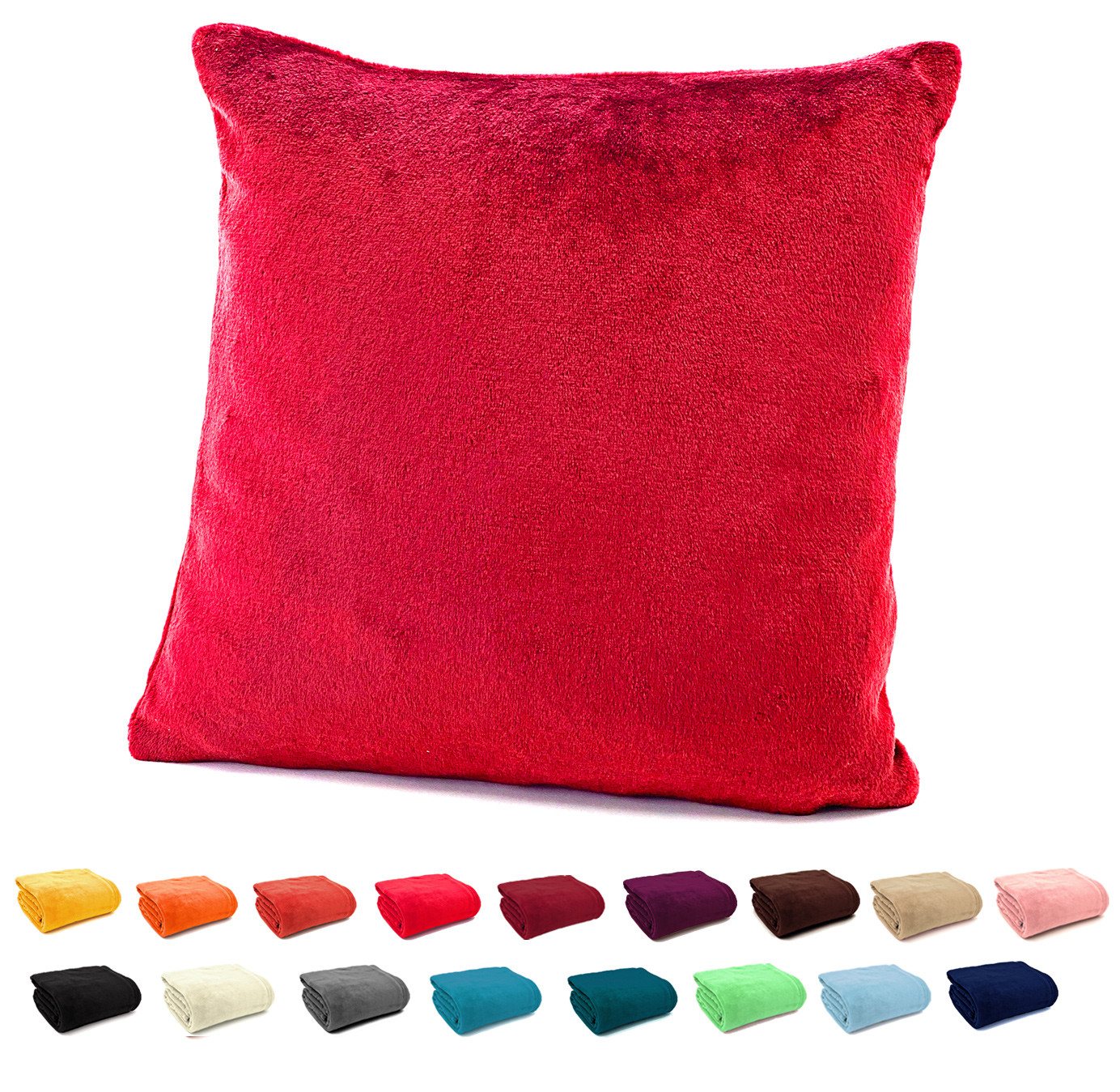 heimtexland Dekokissen Flanell Soft Kuschelkissen Plüsch Kissenbezug, super weich und flauschig, Allergiker geeignet, atmungsaktiv heimtexland Dekokissen Flanell Soft Kuschelkissen Plüsch Kissenbezug, super weich und flauschig, Allergiker geeignet, atmungsaktiv von heimtexland
