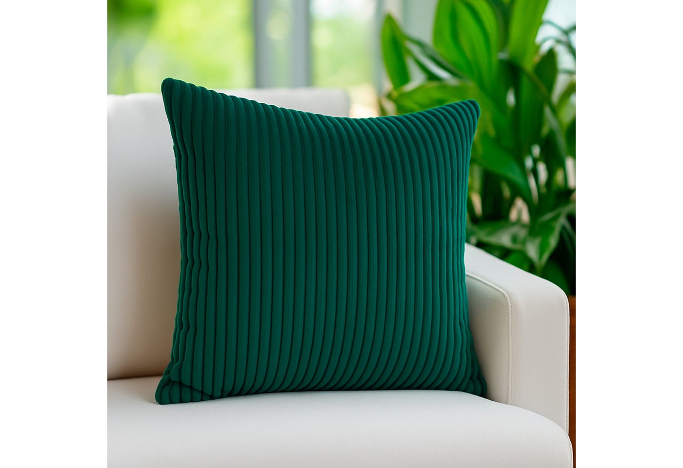 heimtexland Dekokissen Super Soft Cord Kissenbezug Sofakissen Kissenhülle, 45x45 I weich und flauschig I Kuschelkissen Kord I waldgrün heimtexland Dekokissen Super Soft Cord Kissenbezug Sofakissen Kissenhülle, 45x45 I weich und flauschig I Kuschelkissen Kord I waldgrün von heimtexland