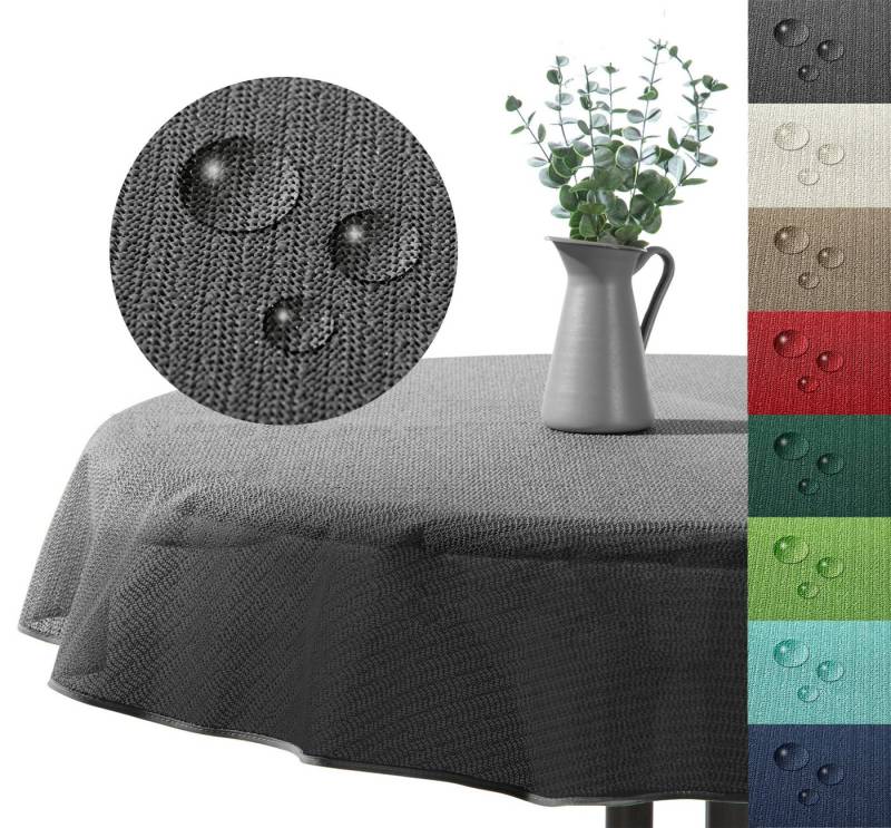 heimtexland Gartentischdecke Outdoor Tischdecke Garten Balkon Camping Tischdeko (Stück 1-tlg), wetterfest I robust I UV-beständig I rutschfest I waschbar von heimtexland