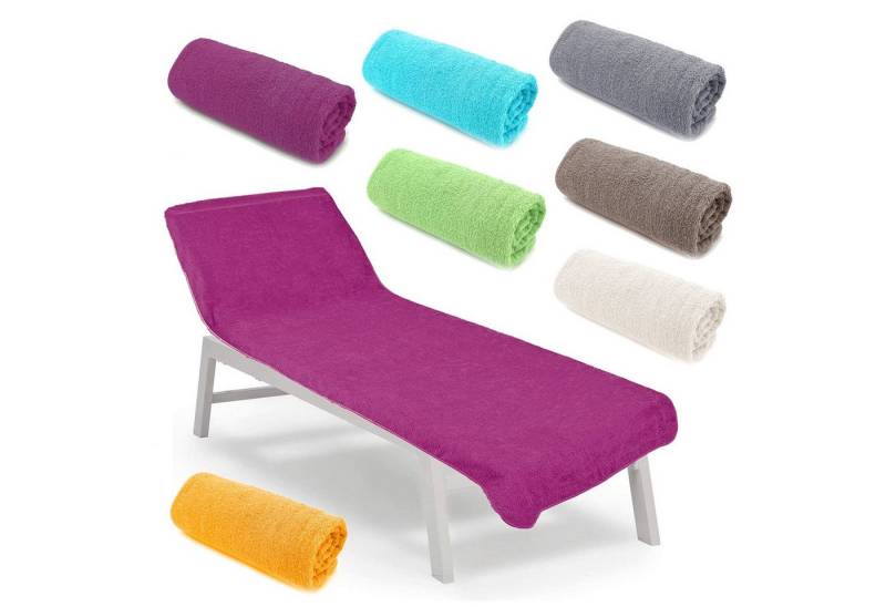 heimtexland Liegenauflage Liegestuhl Schonbezug Frottee Liegestuhlauflage, (Typ772, 1 St), saugstark, schnelltrocknend, hygienisch von heimtexland