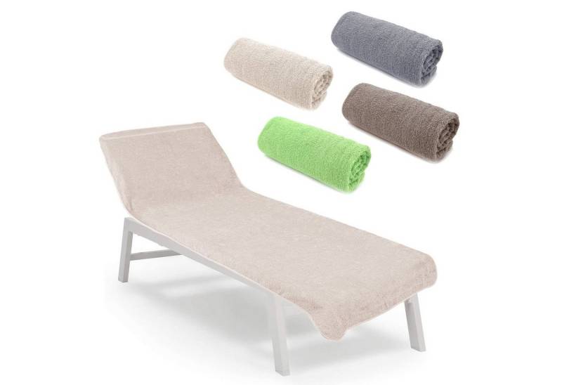 heimtexland Liegenauflage Liegestuhl Schonbezug Frottee Liegestuhlauflage, (Typ772, 1 St), saugstark, schnelltrocknend, hygienisch von heimtexland