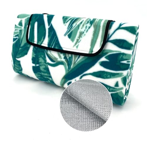 heimtexland Picknickdecke wasserdicht Outdoor Strandmatte Isomatte waschbar Campingdecke faltbar mit Tragegriff Festival Zelten Picknick Strand Decke Typ549 Palmblätter 135x170 cm heimtexland Picknickdecke wasserdicht Outdoor Strandmatte Isomatte waschbar Campingdecke faltbar mit Tragegriff Festival Zelten Picknick Strand Decke Typ549 Palmblätter 135x170 cm von heimtexland