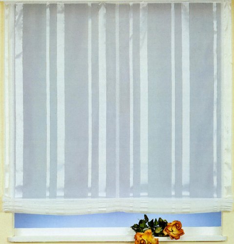 heimtexland Raffrollo aus modischem Webstreifen incl. Zubehör, Höhe 170 cm x 120 cm von heimtexland