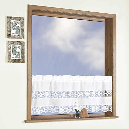 heimtexland Scheibengardine Häkelborte in Batist Optik Natur 45 x 120 cm mit Stabtunnel Country CHIC Häkelbistro Landhaus Panneau Gardine Bistrogardine ÖKOTEX Typ503 heimtexland Scheibengardine Häkelborte in Batist Optik Natur 45 x 120 cm mit Stabtunnel Country CHIC Häkelbistro Landhaus Panneau Gardine Bistrogardine ÖKOTEX Typ503 von heimtexland
