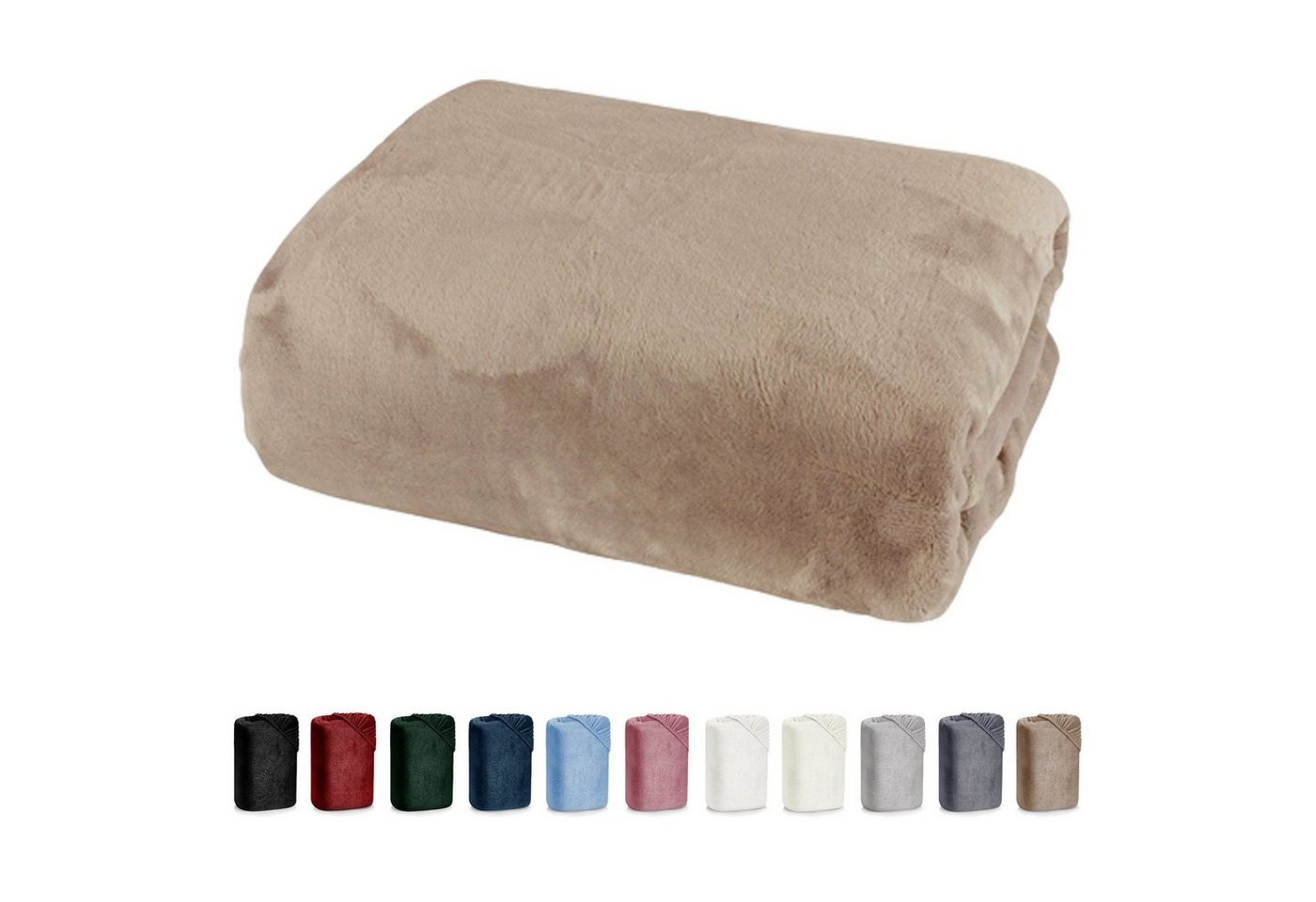 heimtexland Spannbettlaken Cashmere Touch Spannbetttuch Super Soft Bettlaken, Microfaser, Gummizug: rundum, kuschelig weich I Rundum-Gummizug I Matratzenhöhe bis 25 cm I heimtexland Spannbettlaken Cashmere Touch Spannbetttuch Super Soft Bettlaken, Microfaser, Gummizug: rundum, kuschelig weich I Rundum-Gummizug I Matratzenhöhe bis 25 cm I von heimtexland