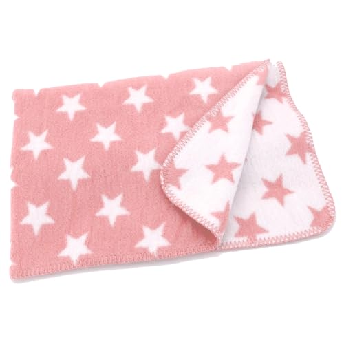 heimtexland hochwertige Babydecke Sterne Kuscheldecke 75x100 Mädchen rosa Pastell Baumwolle Ökotex Geschenkidee Geburt Taufe Kinderwagen-Decke Typ526 von heimtexland