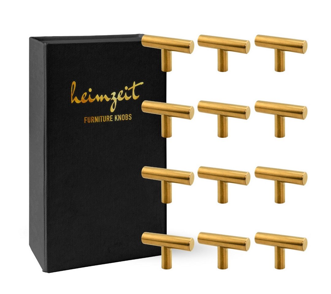 heimzeit Möbelgriff heimzeit Möbelgriffe T-Form (12-St) von heimzeit